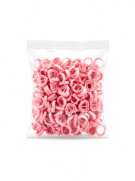 Heart Glue Rings (100 Pack)