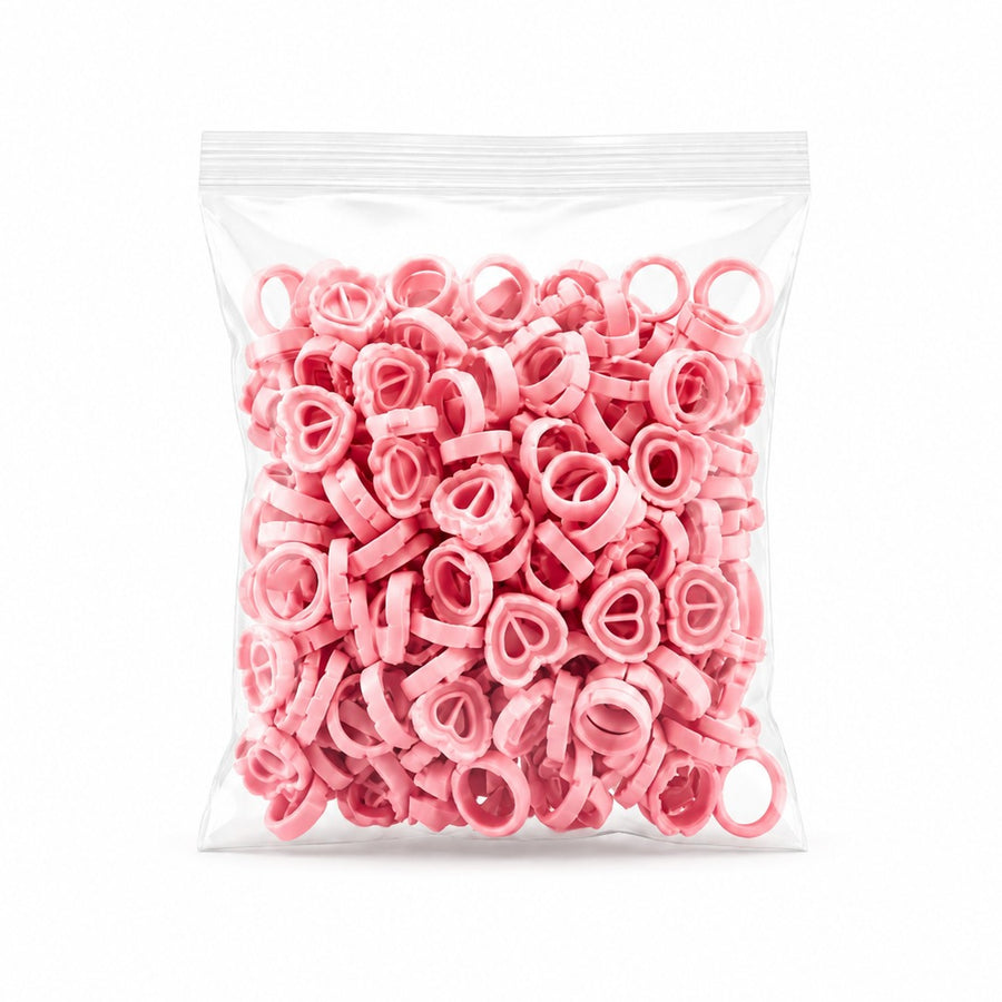 Heart Glue Rings (100 Pack)