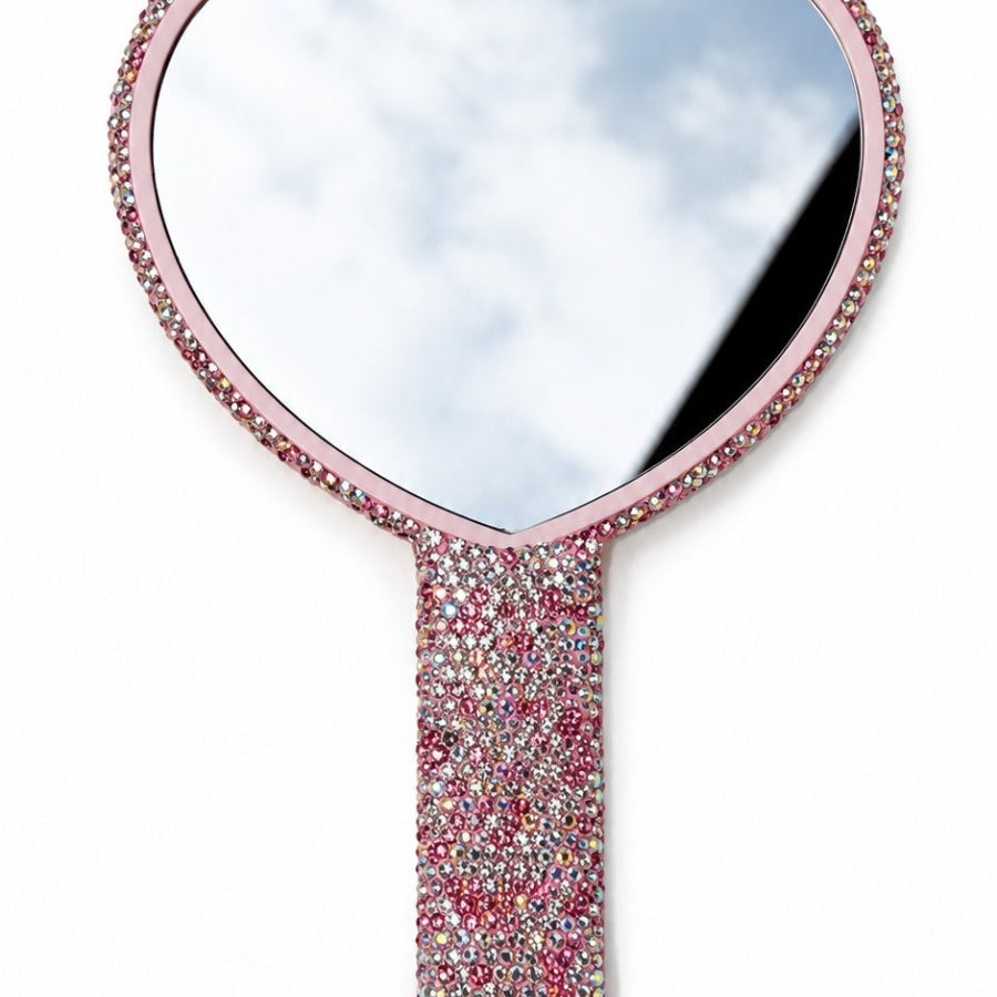 Crystal Heart Mirror (Luxury Handheld Lash Mirror)