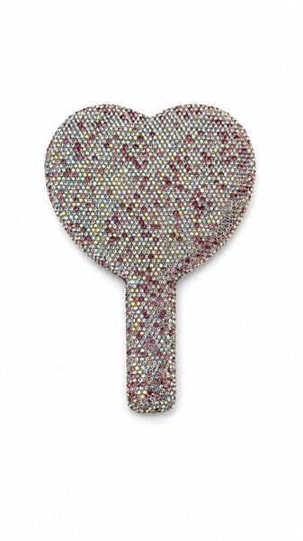 Crystal Heart Mirror (Luxury Handheld Lash Mirror)